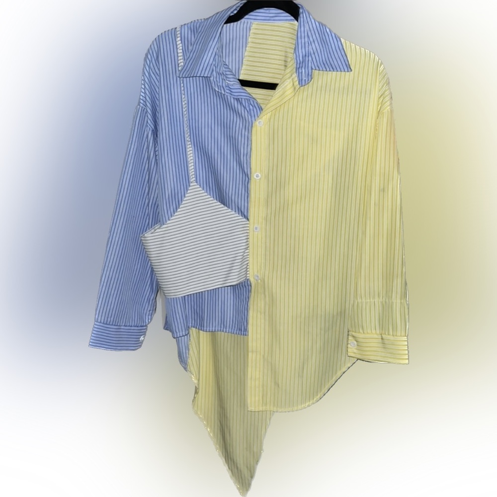 Stripped button down shirt